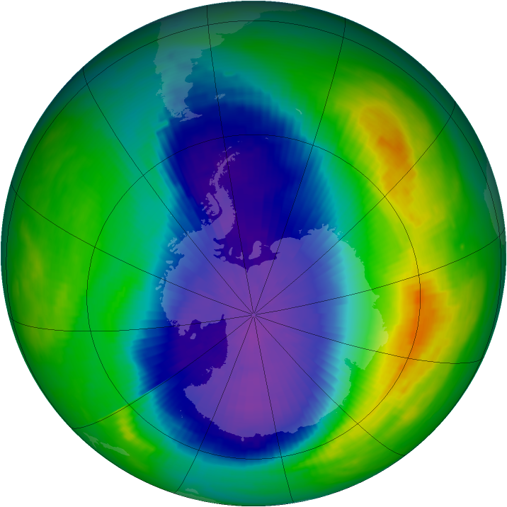 Ozone Map 1991-10-09